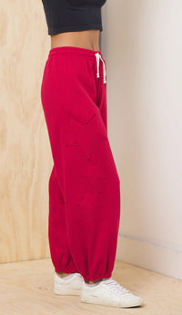 Star Applique Fleece Jogger