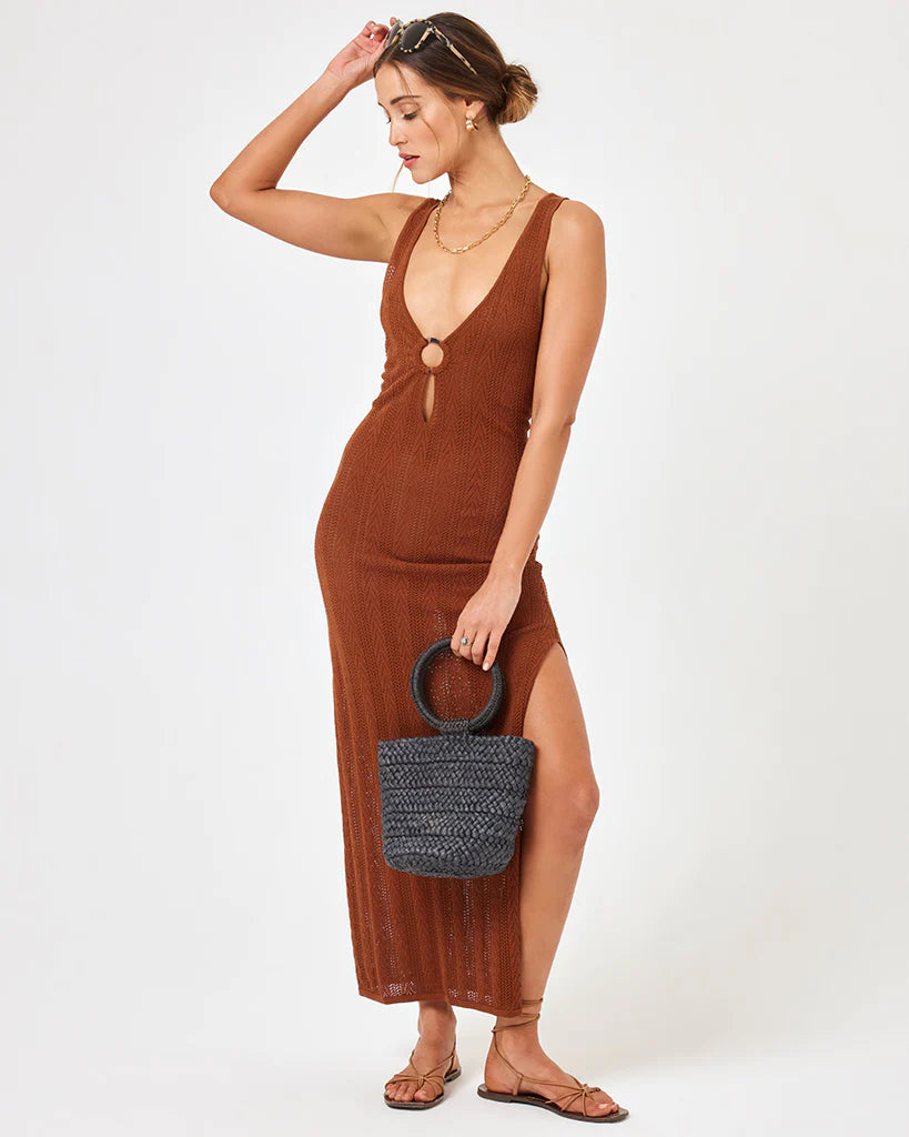 Tricia Dress Coffee - JoeyRae