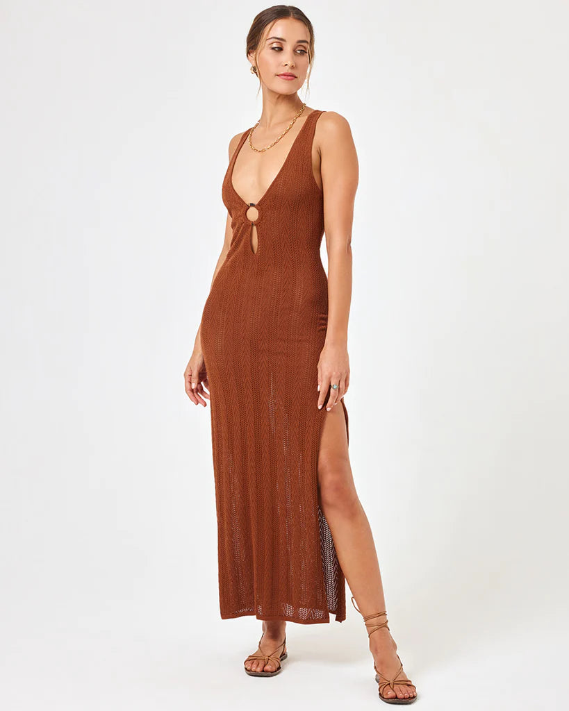 Tricia Dress Coffee - JoeyRae