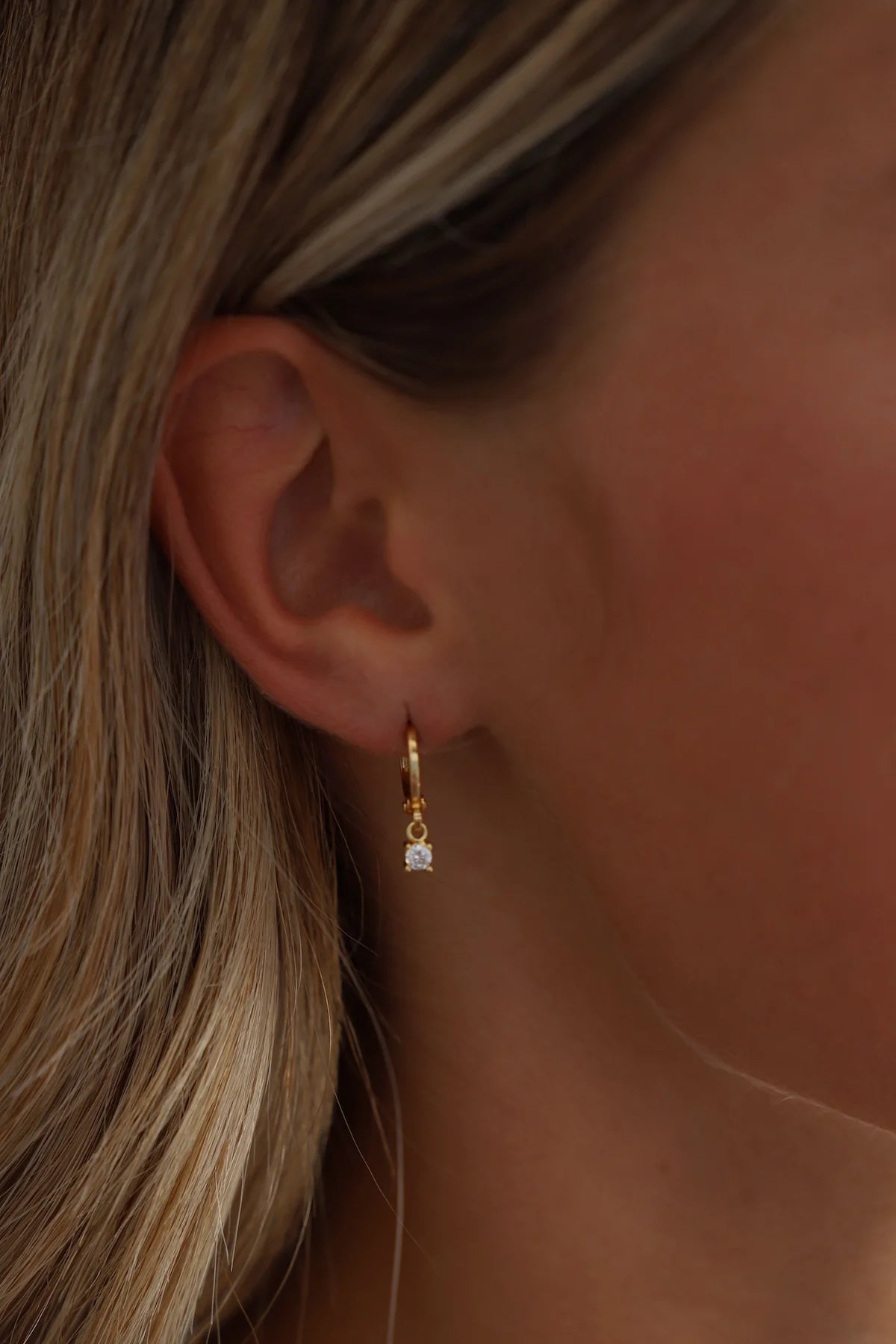 Miniature CZ Drop Earrings - JoeyRae