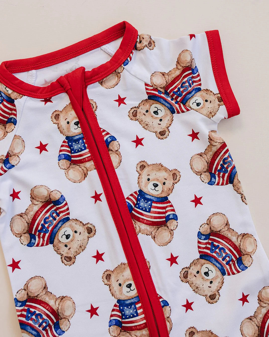 American Bear Bamboo Shorty Romper - JoeyRae
