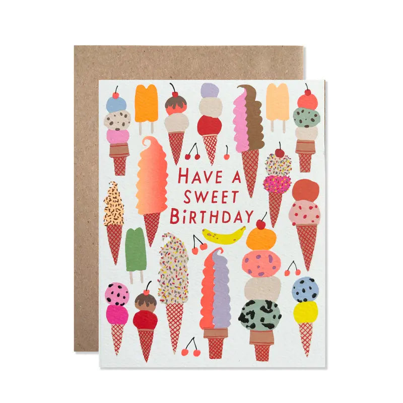 Birthday Sweet Ice Cream Card