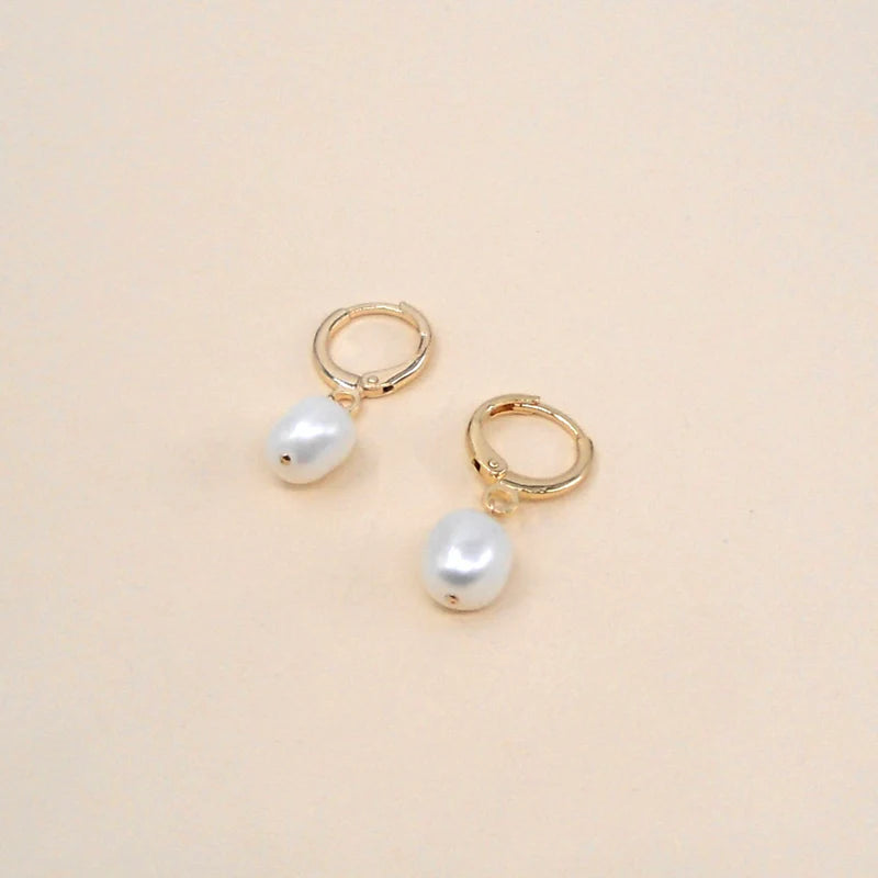 Alina Pearl Hoops - JoeyRae