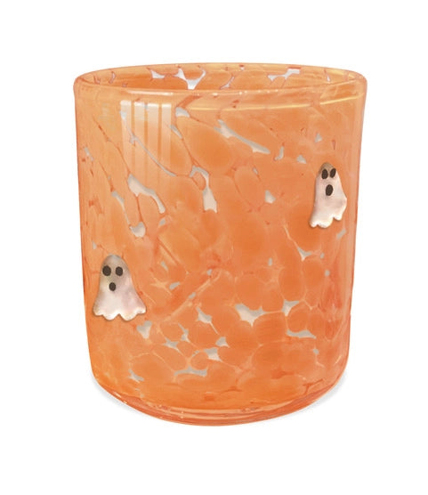 Candy Corn Ghost Icon Confetti Candle - JoeyRae