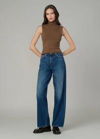 The Stevie Sleeveless Roll Neck Sweater Cinnamon