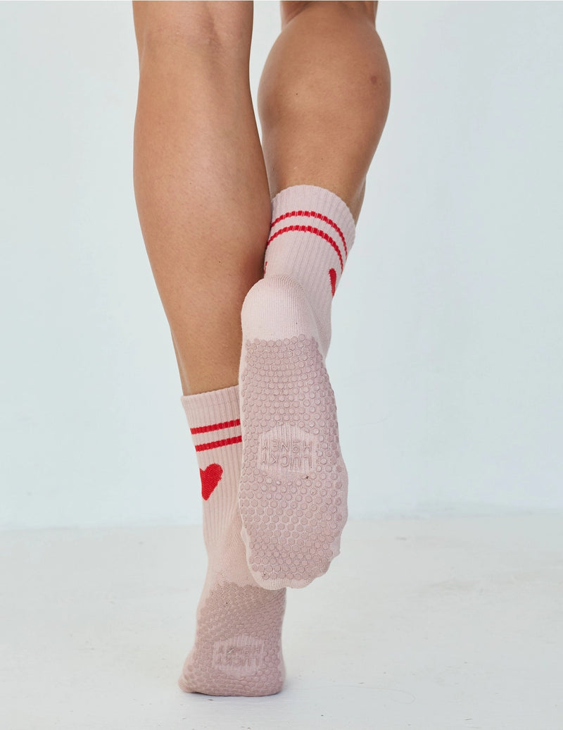 The Emmie Grip Sock Red Heart