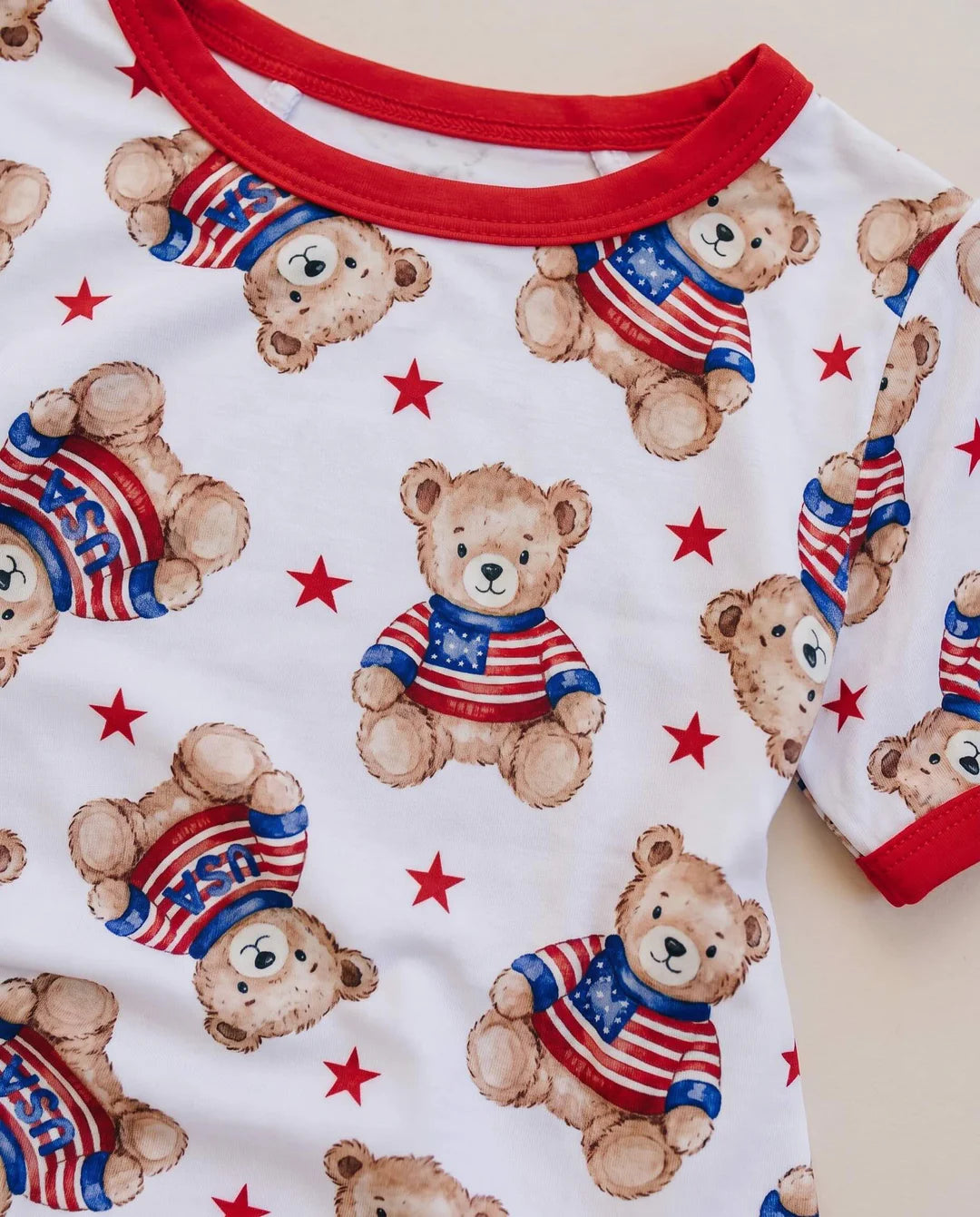 American Bear Bamboo Shorts Set - JoeyRae