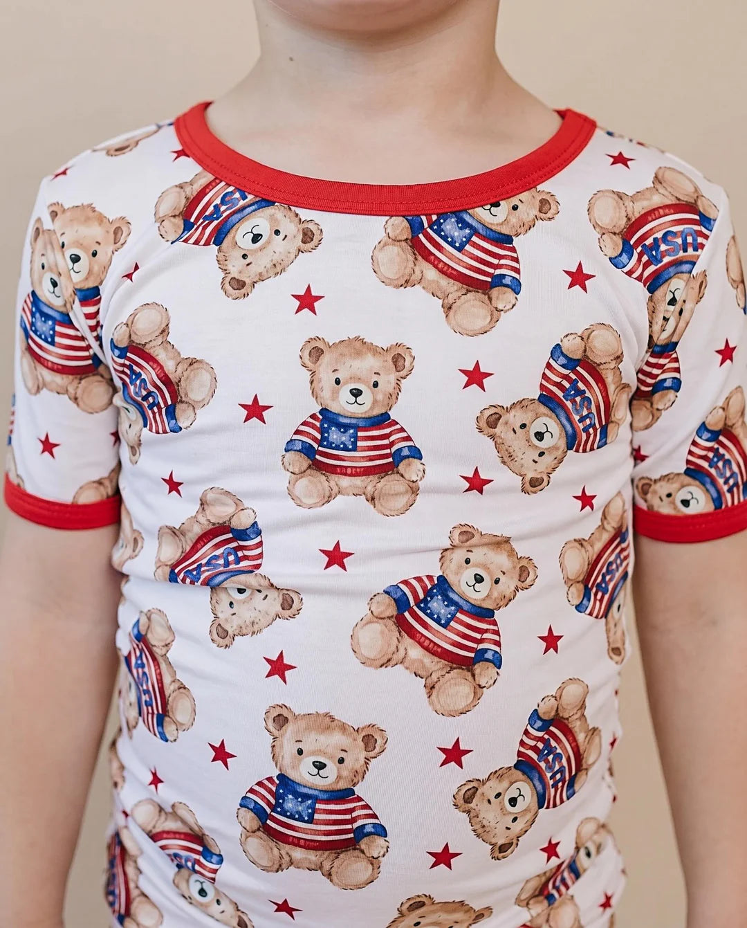 American Bear Bamboo Shorts Set