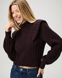 Kate Sweater Black Cherry - JoeyRae