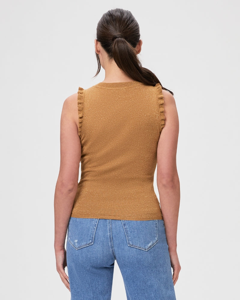 Somi Sweater Tank Camel Sparkle - JoeyRae