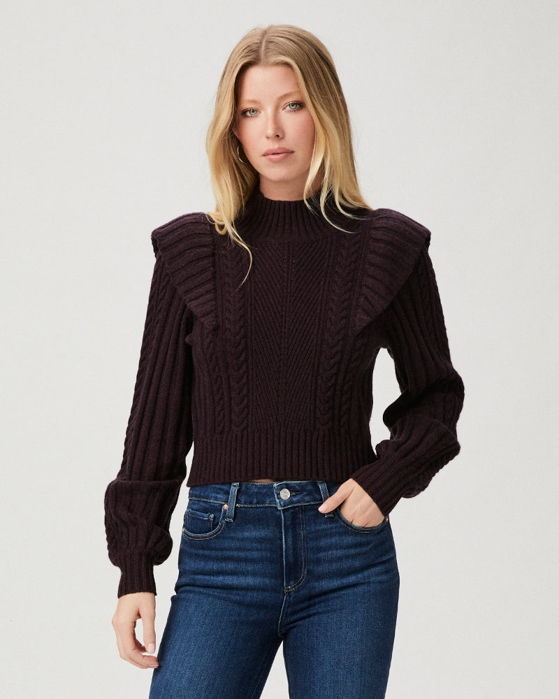 Kate Sweater Black Cherry - JoeyRae