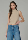 The Stevie Sleeveless Roll Neck Sweater Camel - JoeyRae