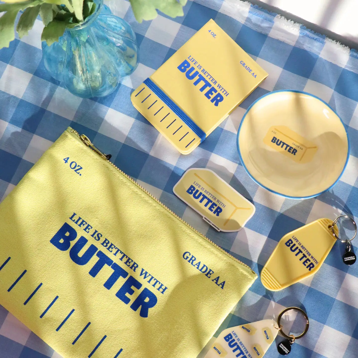 Life Is Better with Butter Motel Keychain - JoeyRae