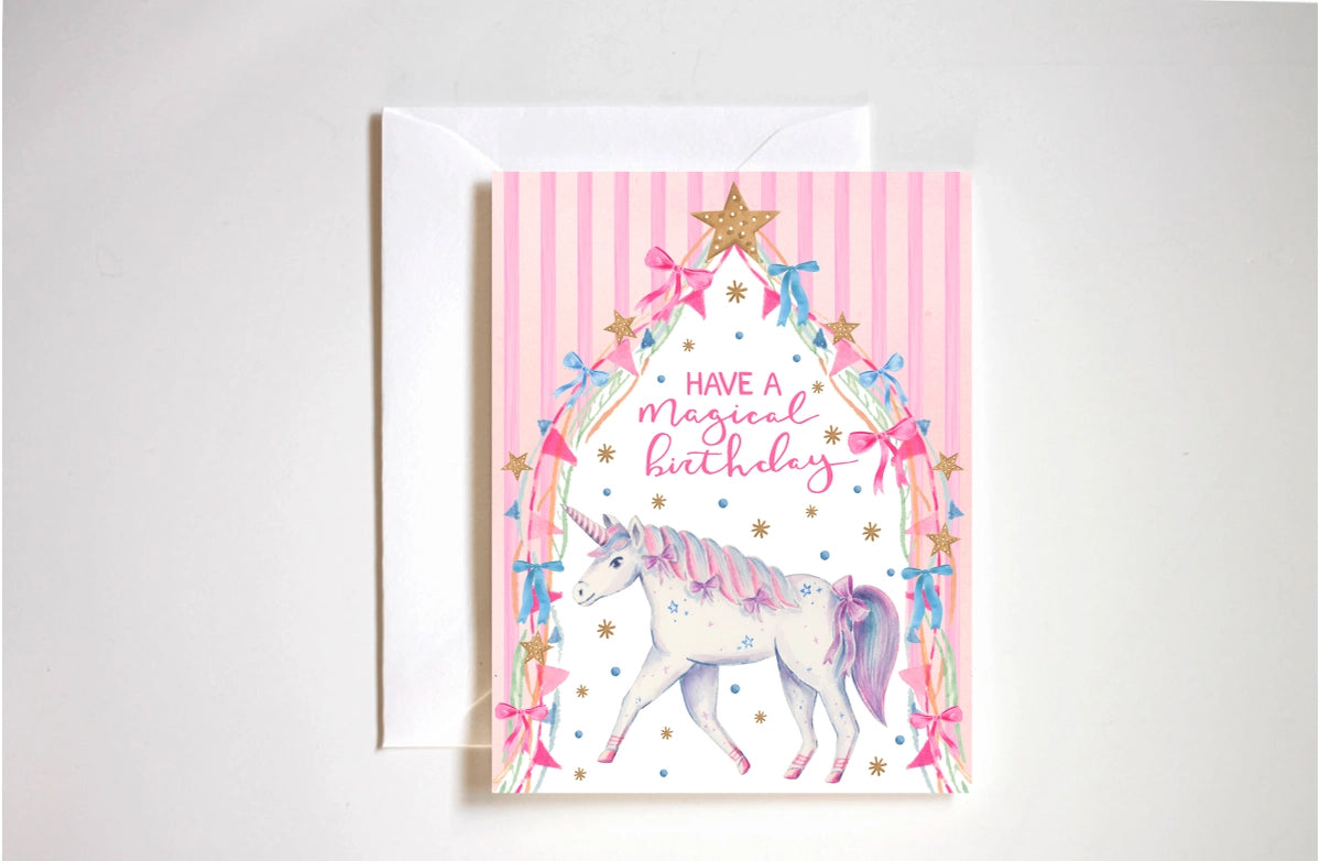 Have a Magical Unicorn Birthday Card - JoeyRae