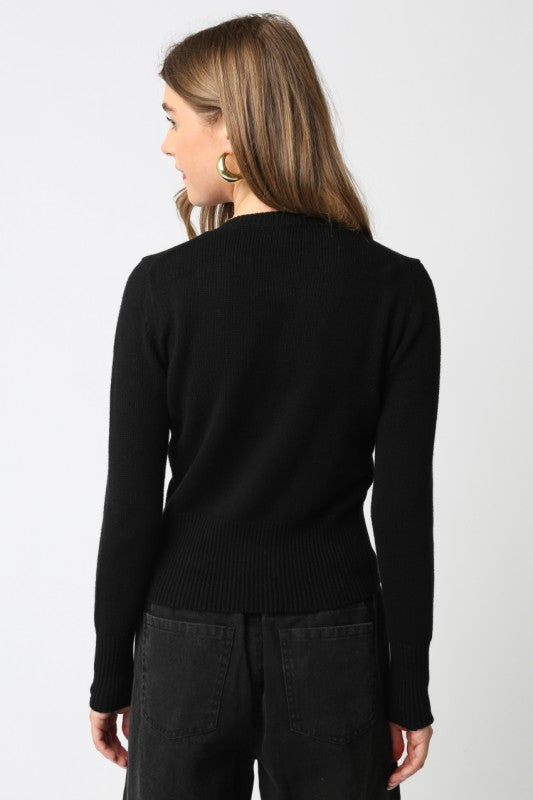 Mekalia Button Knit Top