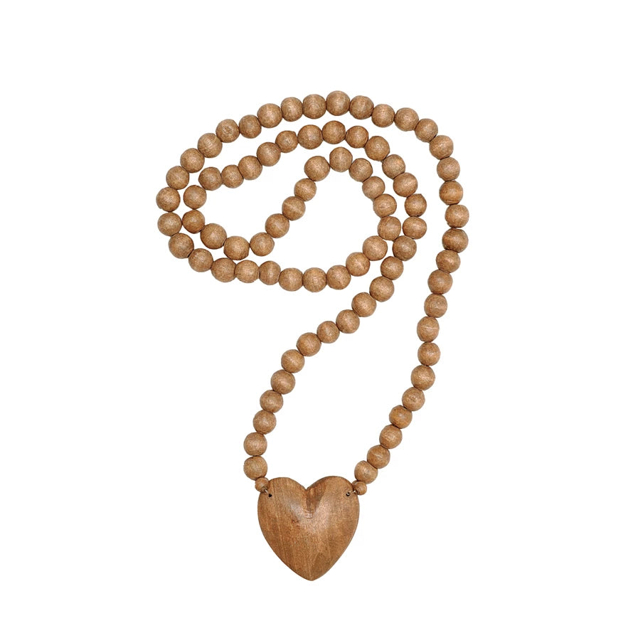 Hand-Carved Rosary with Heart - JoeyRae