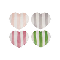 Stoneware Striped Heart Dish - JoeyRae