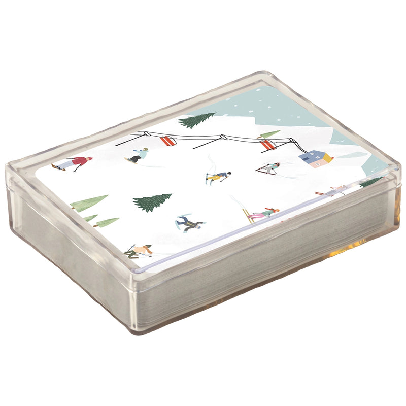 Skiing Fun Playing Cards