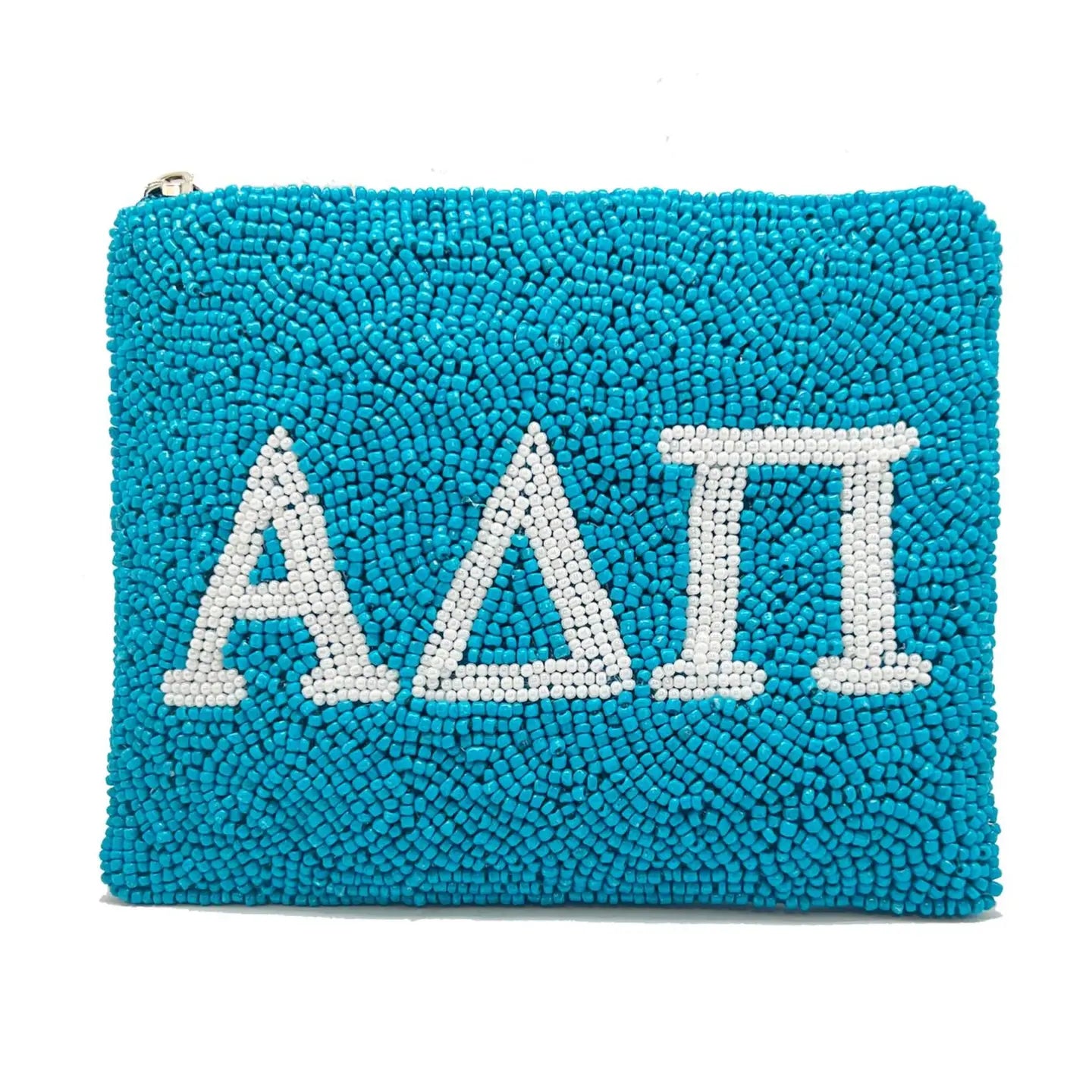 Alpha Delta Pi Beaded Coin Pouch