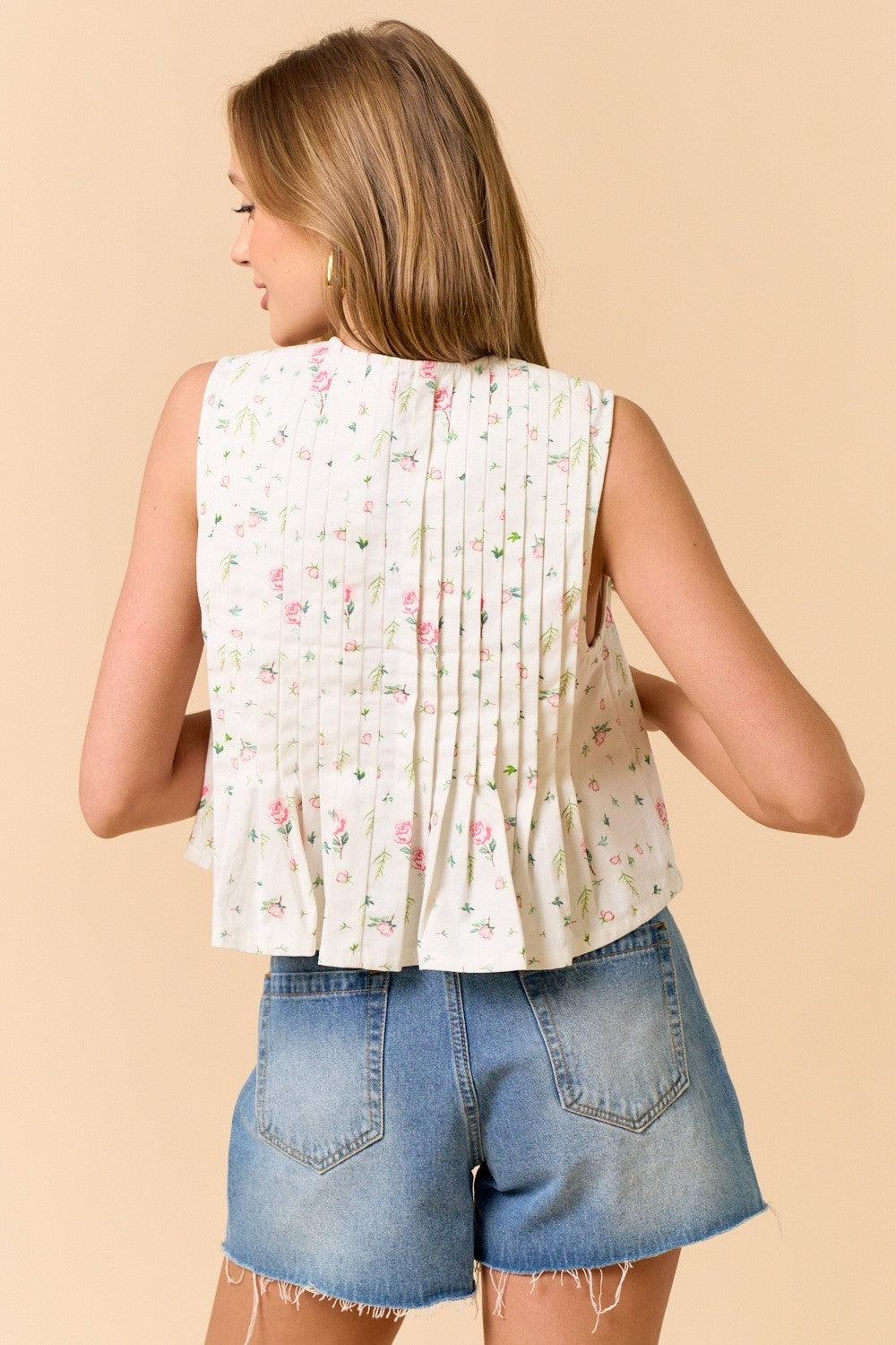 Front Tie Sleeveless Top