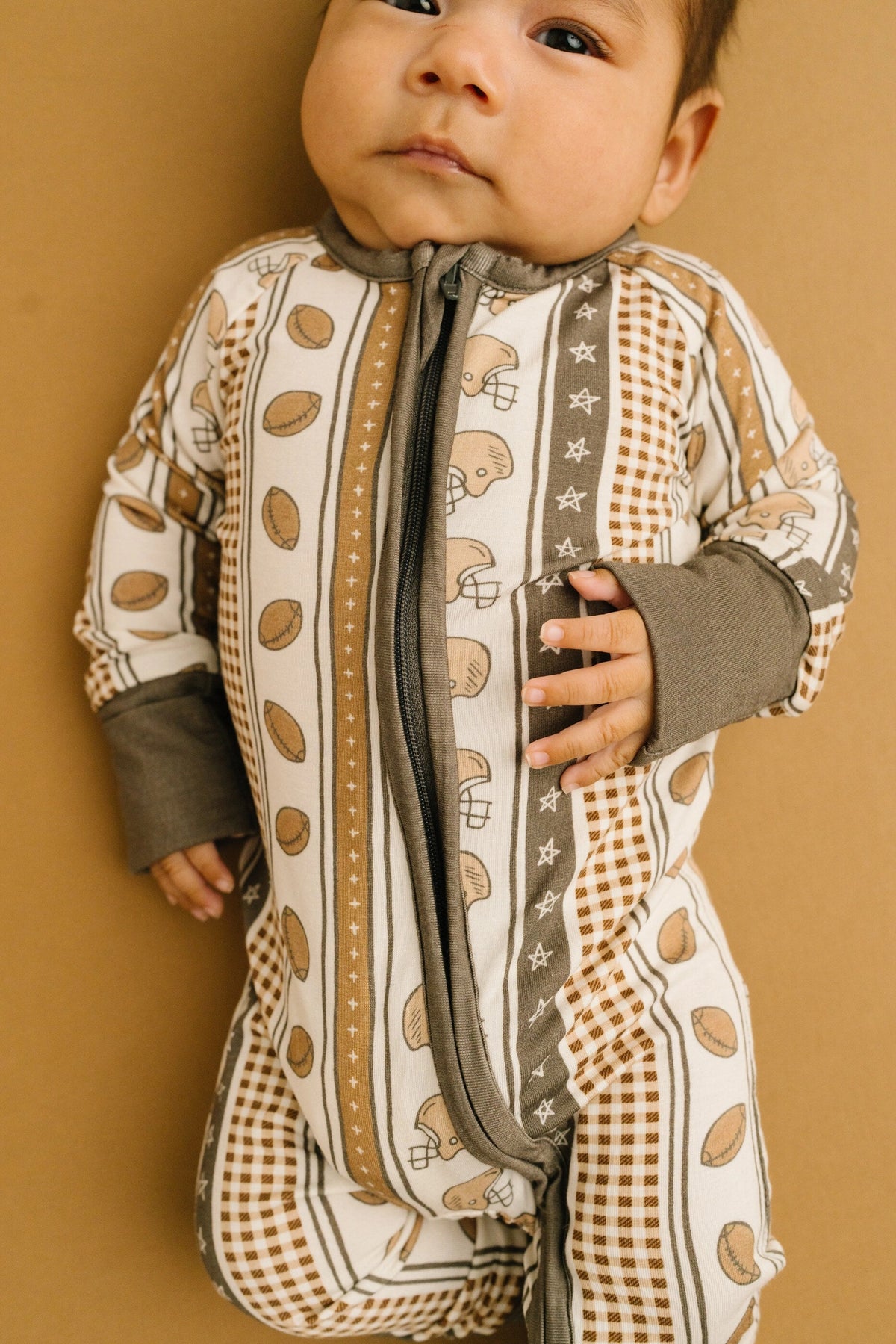 Touchdown Stripe Bamboo Sleeper - JoeyRae