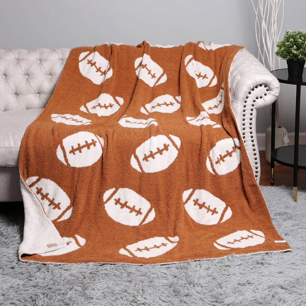 Football Throw Luxe Blanket
