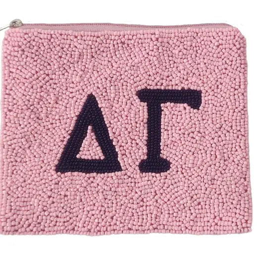 Delta Gamma Beaded Coin Pouch - JoeyRae