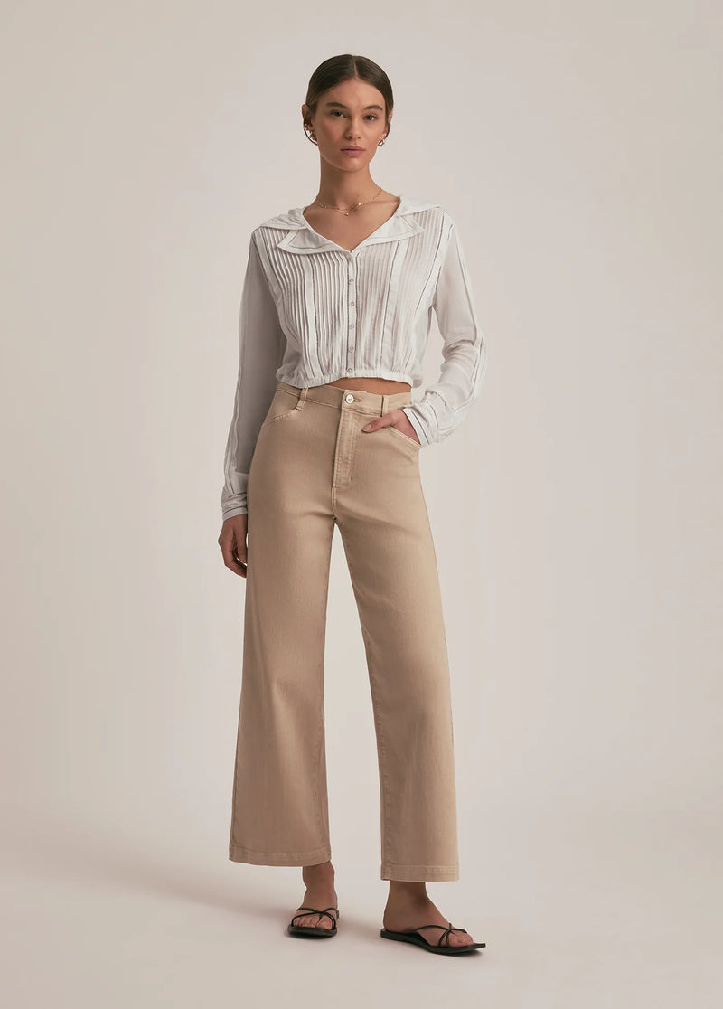 The Mischa Super High Rise Wide Leg French Oak - JoeyRae