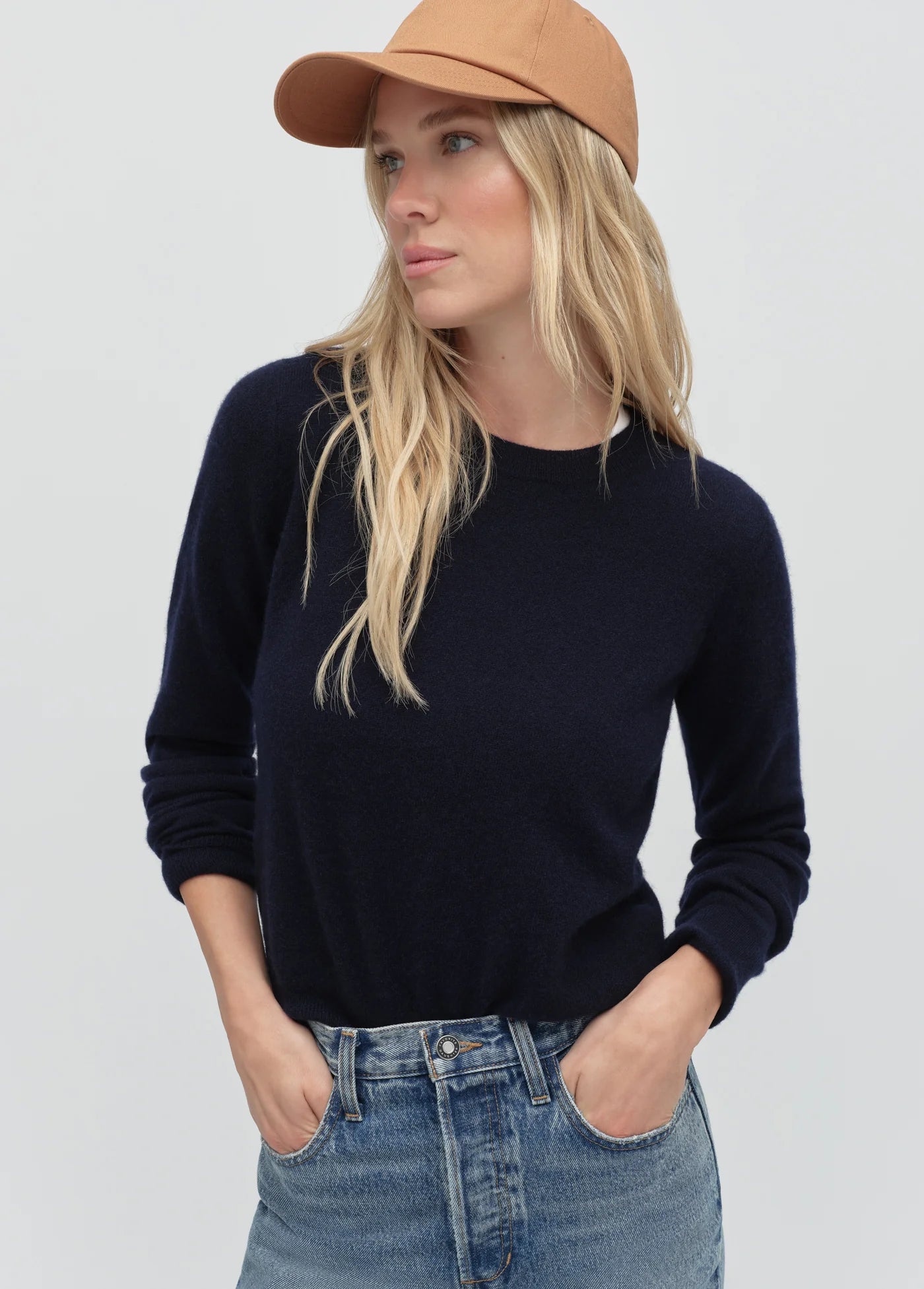 Navy The Favorite Cashmere Sweater - JoeyRae