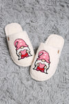 Gnome Embroidered Luxe Soft Slippers