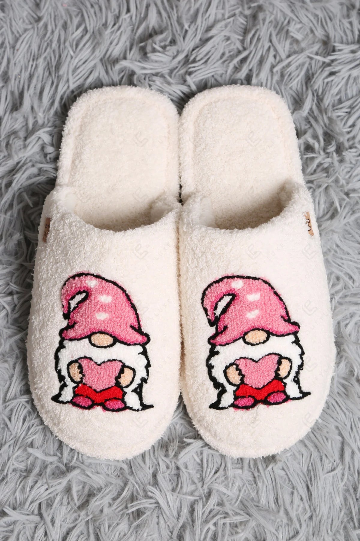 Gnome Embroidered Luxe Soft Slippers