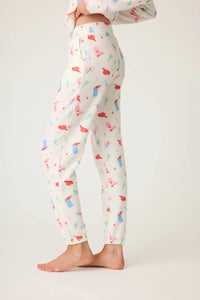 American Honey Cowboy Print Banded Pant