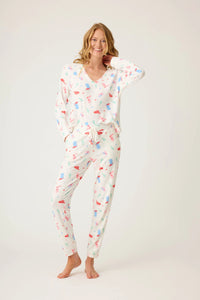 American Honey Cowboy Print Banded Pant