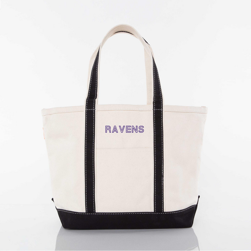Ravens Medium Boat Tote - JoeyRae