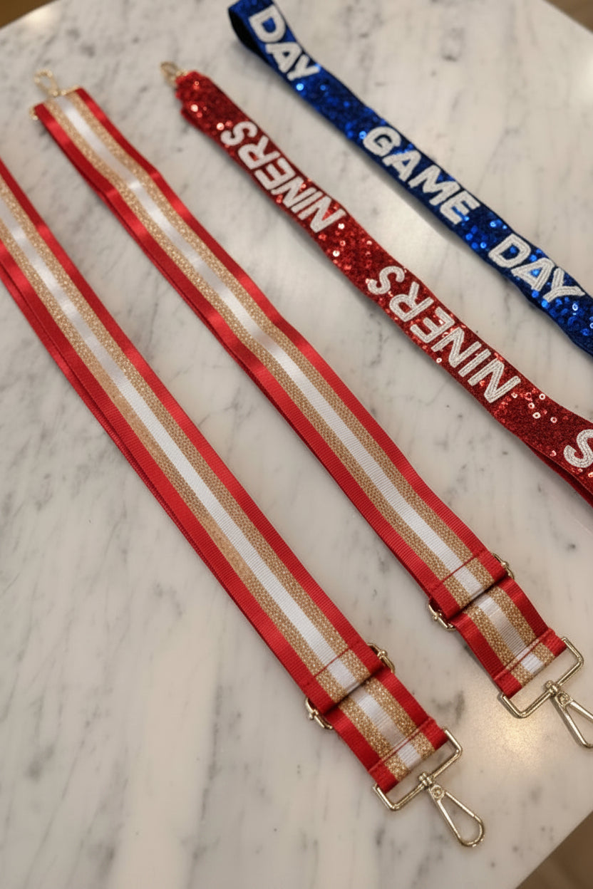 Red & Gold Crossbody Strap