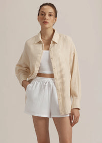 The Ex-Boyfriend Shirt Sand Stripe - JoeyRae