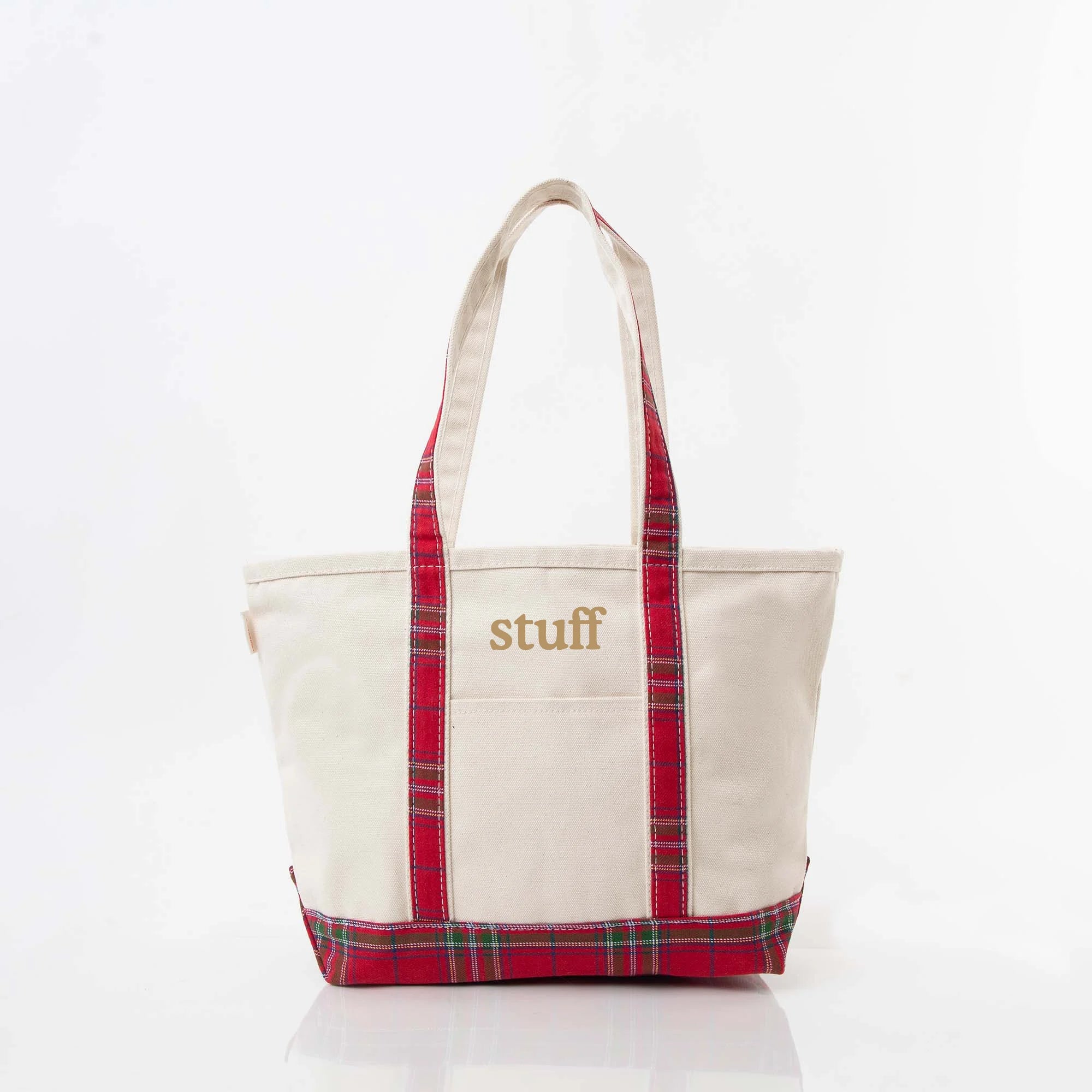 Stuff Medium Plaid Boat Tote