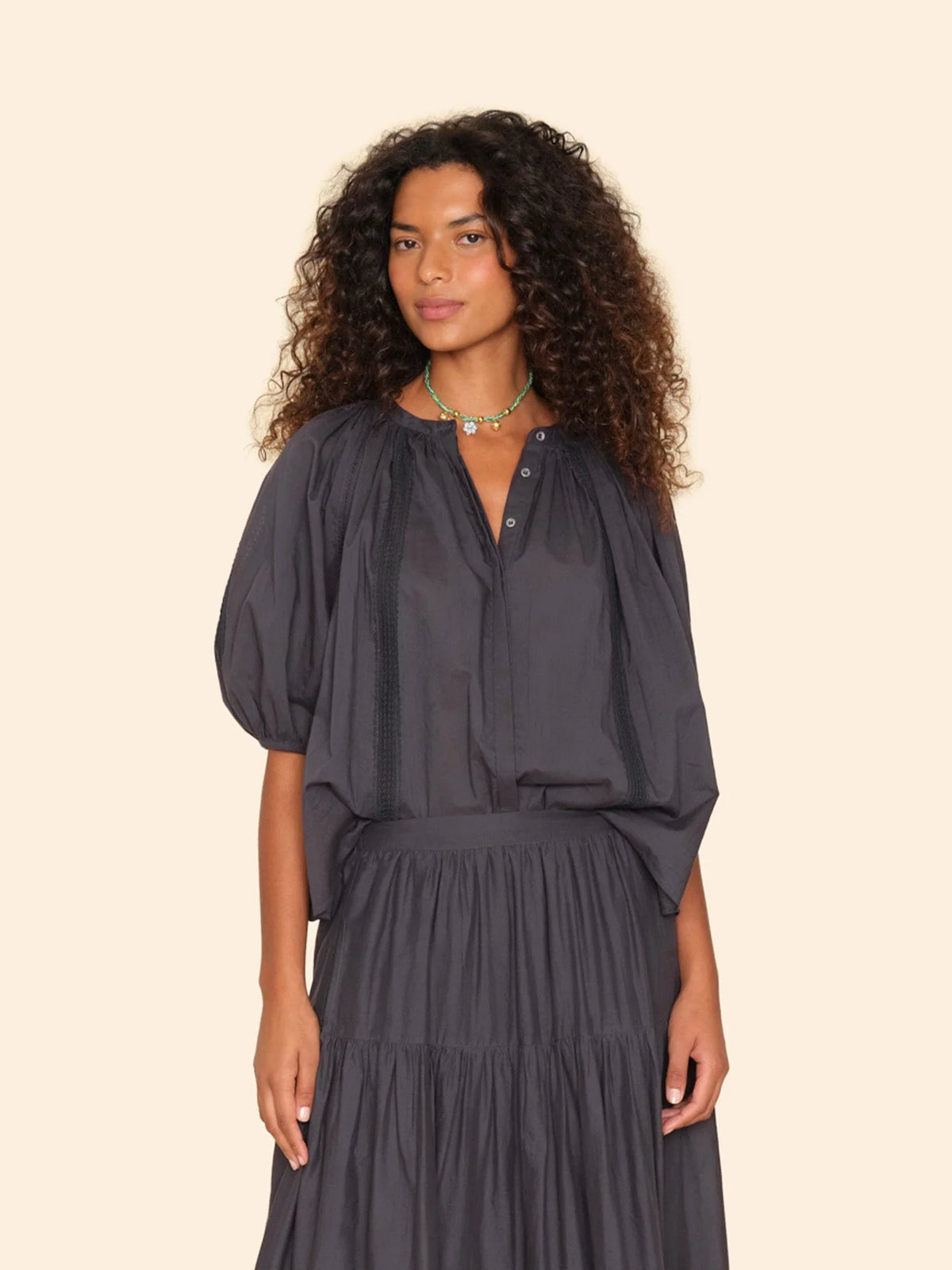 Evynn Shirt Obsidian - JoeyRae