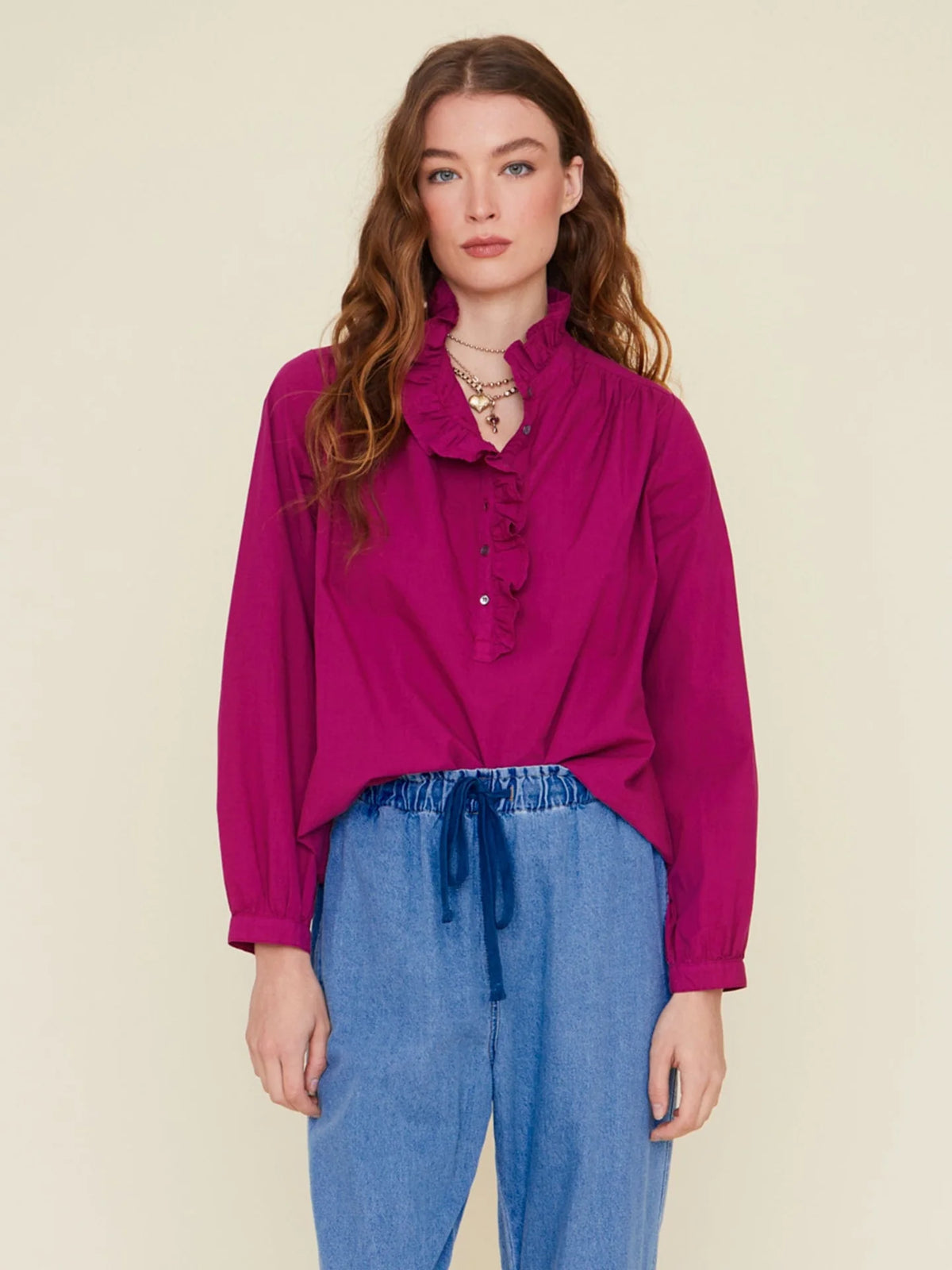 Caspian Top Deep Magenta - JoeyRae