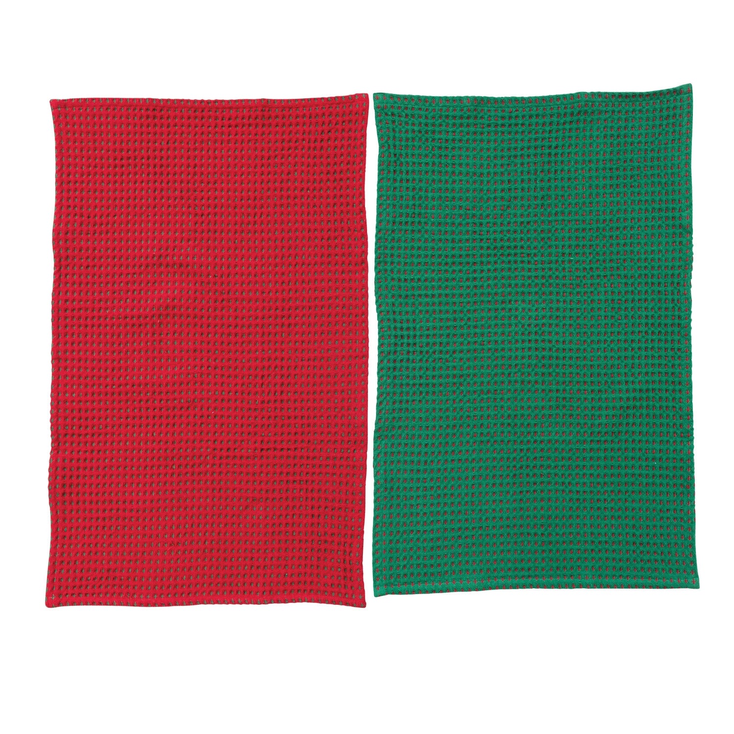 Set of Cotton Waffle Weave Tea Towels - JoeyRae