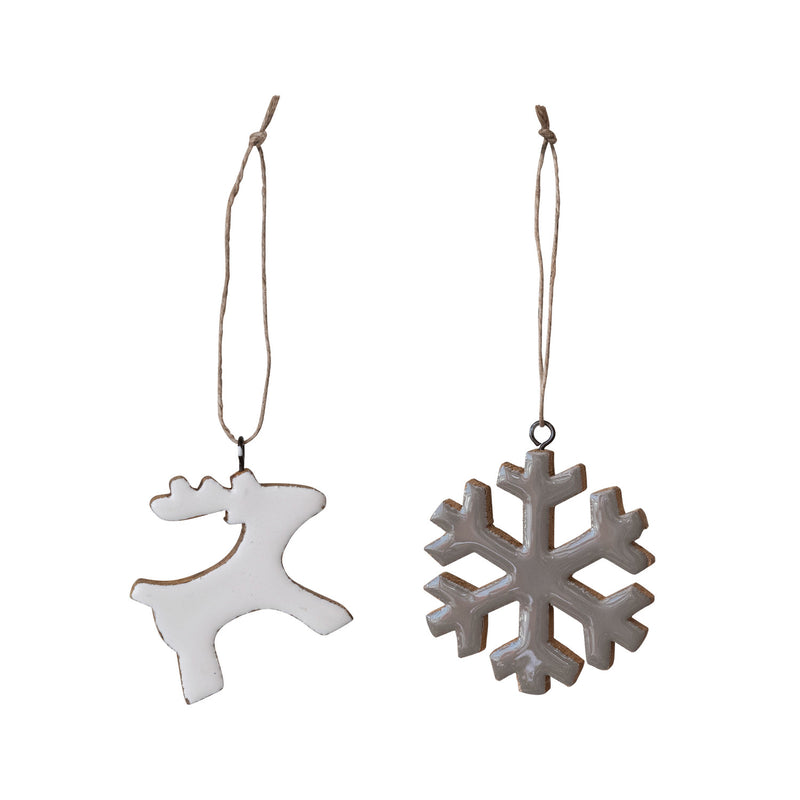 Enameled Mango Wood Holiday Ornament - JoeyRae