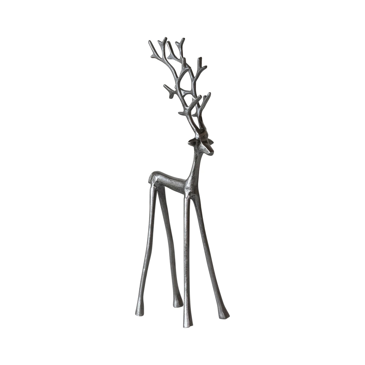 Cast Aluminum Reindeer Gunmetal