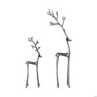 Cast Aluminum Reindeer Gunmetal