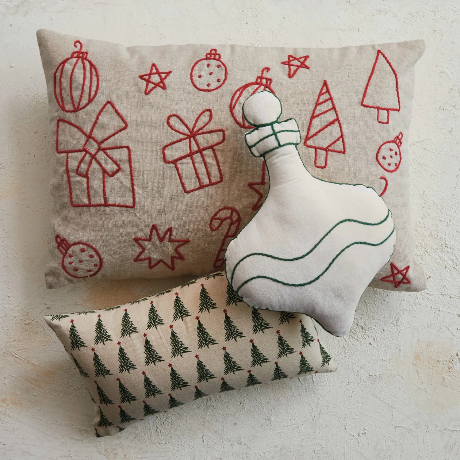 Holiday Icon Woven Lumbar Pillow - JoeyRae