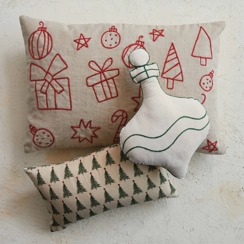 Holiday Icon Woven Lumbar Pillow - JoeyRae