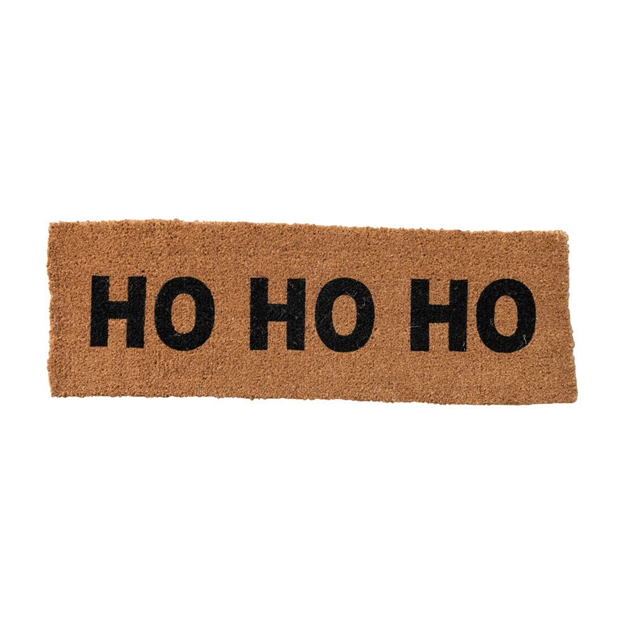 Ho Ho Ho Natural Coir Double Doormat - JoeyRae