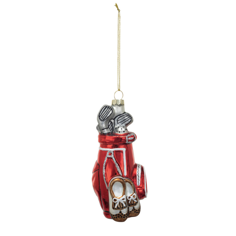 Glass Golf Bag Ornament - JoeyRae