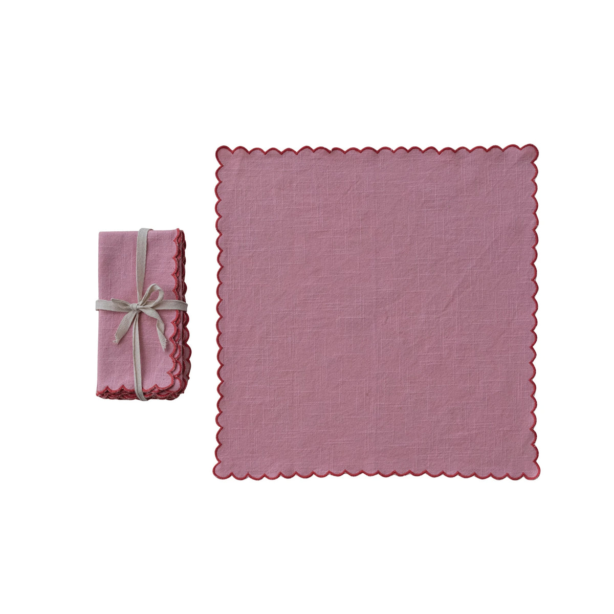 Cotton Scalloped Napkins Set - JoeyRae