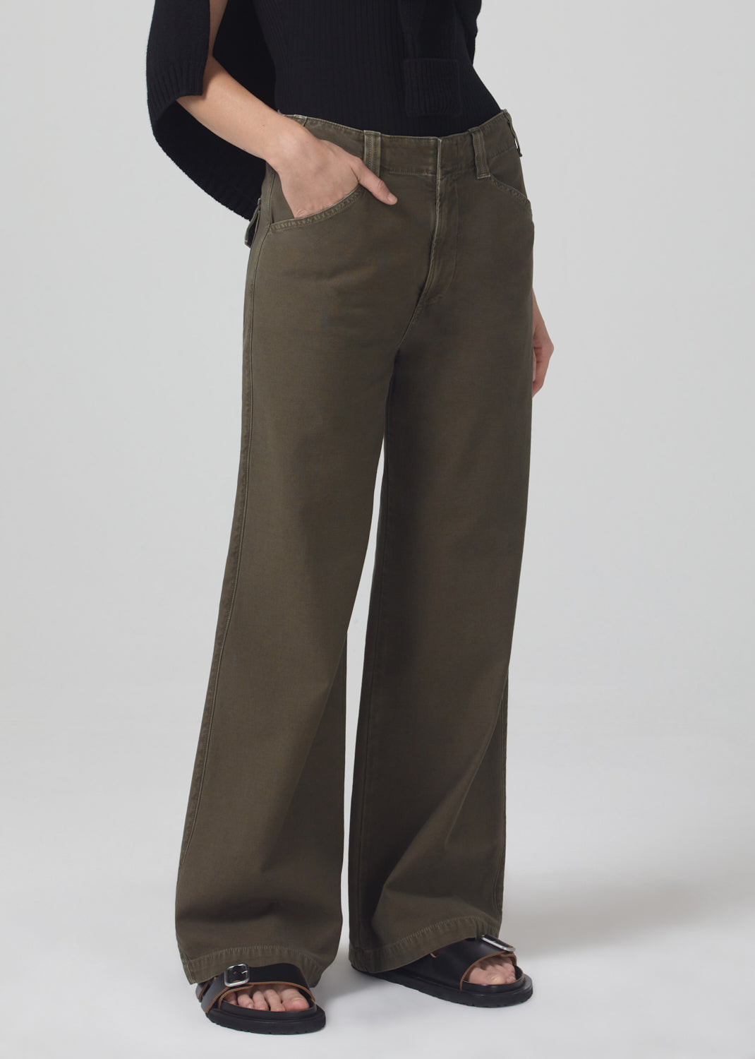 Paloma Utility Trouser Tea Leaf - JoeyRae
