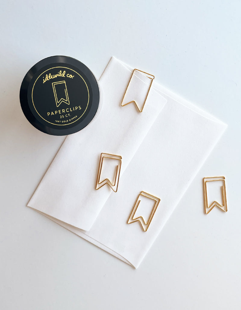 Flag Gold Plated Paper Clips - JoeyRae